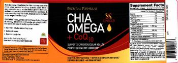 Essential Formulas Chia Omega + CoQ10 - supplement