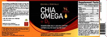 Essential Formulas Chia Omega + D3 - supplement
