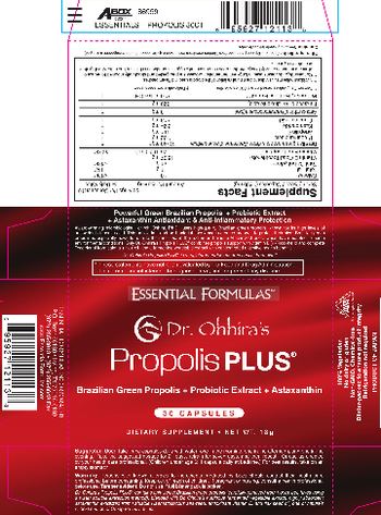 Essential Formulas Dr. Ohhira's Propolis Plus - supplement