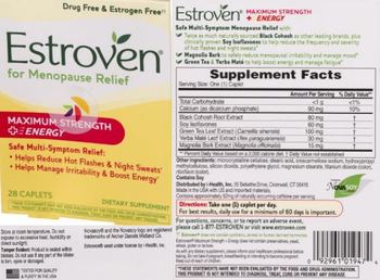 Estroven Maximum Strength + Energy - supplement