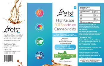 ETST Earth Science Tech High Grade Full Spectrum Cannabinoids 657 mg Peppermint - supplement