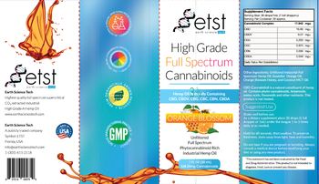 ETST Earth Science Tech High Grade Full Spectrum Cannabinoids Orange Blossom - 