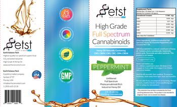 ETST Earth Science Tech High Grade Full Spectrum Cannabinoids Peppermint - 