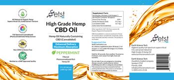ETST Earth Science Tech High Grade Hemp CBD Oil Peppermint - 