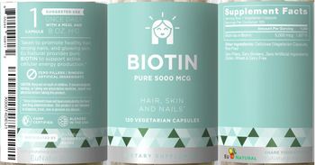 Eu Natural Biotin Pure 5000 mcg - supplement