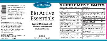 EuroMedica Bio Active Essentials - supplement