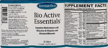 EuroMedica Bio Active Essentials - supplement