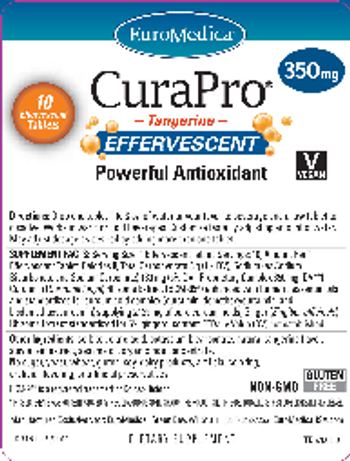 EuroMedica CuraPro 350 mg Tangerine Effervescent - supplement