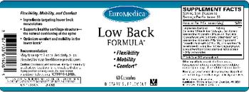 EuroMedica Low Back Formula - supplement