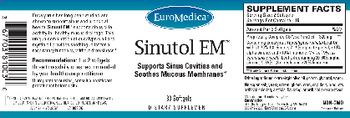 EuroMedica Sinutol EM - supplement
