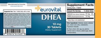 Eurovital DHEA 10 mg - supplement