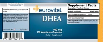 Eurovital DHEA 100 mg - supplement