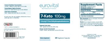 Eurovital Nutraceuticals 7-Keto 100 mg - supplement