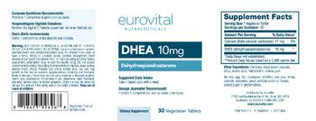 Eurovital Nutraceuticals DHEA 10 mg - supplement