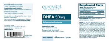 Eurovital Nutraceuticals DHEA 50 mg - supplement