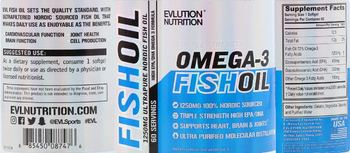 Evlution Nutrition Fish Oil 1250 mg - supplement