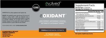 Evolved Natural Solutions eOxidant Formula 1: Botannical Extracts - phytonutrient supplement
