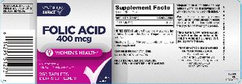 Exchange Select Folic Acid 400 mcg - supplement