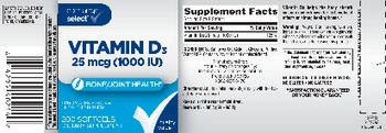 Exchange Select Vitamin D3 25 mcg (1000 IU) - supplement