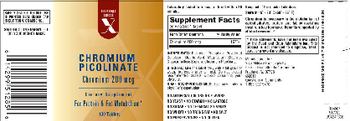 Exchange Select X Chromium Picolinate Chromium 200 mcg - supplement