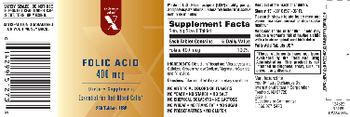 Exchange Select X Folic Acid 400 mcg - supplement
