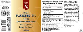 Exchange Select X Natural Flaxseed Oil 1000 mg - herbal supplement