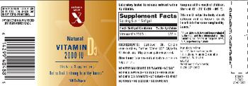 Exchange Select X Natural Vitamin D3 2000 IU - supplement