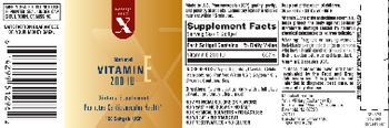 Exchange Select X Natural Vitamin E 200 IU - supplement