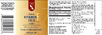 Exchange Select X Natural Vitamin E 400 IU D-Alpha - supplement