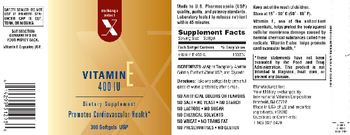 Exchange Select X Vitamin E 400 IU - supplement