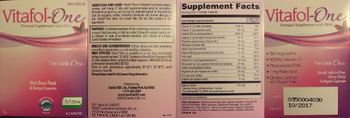 Exeltis USA Vitafol-One - prenatal supplement with dha