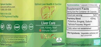 Exir USA Liver Care - supplement