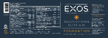 EXOS Performance Nutrition Multi-Vitamin Elite A.M. - supplement