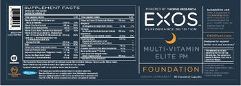EXOS Multi-Vitamin Elite P.M. - supplement