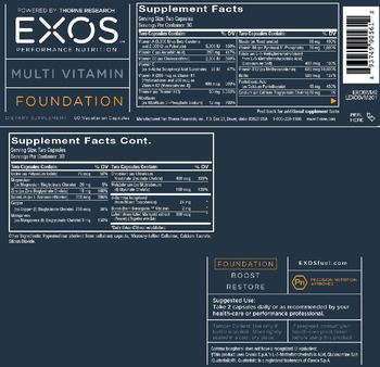 EXOS Multi Vitamin - supplement
