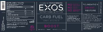 EXOS Performance Nutrition Carb Fuel Unflavored - supplement