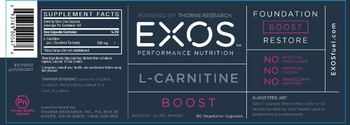 EXOS Performance Nutrition L-Carnitine - supplement