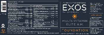 EXOS Performance Nutrition Multi-Vitamin Elite A.M. - supplement