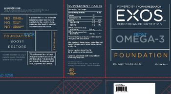 EXOS Performance Nutrition Omega-3 - supplement