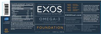 EXOS Performance Nutrition Omega-3 Lemon Berry - supplement