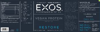 EXOS Vegan Protein Vanilla - supplement