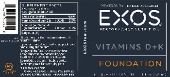 EXOS Vitamins D + K - supplement