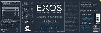 EXOS Whey Protein Isolate Vanilla - supplement
