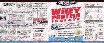 Extreme Edge 100% Pure Whey Protein Isolate Vanilla Flavor - supplement