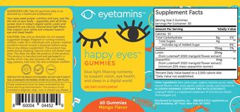 Eyetamins Happy Eyes Gummies Mango Flavor - supplement