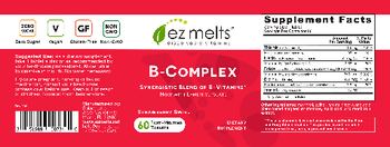EZ Melts B-Complex Strawberry Swirl - supplement