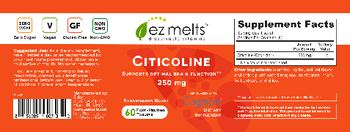 EZ Melts Citicoline 250 mg Strawberry Blast - supplement
