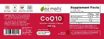 EZ Melts CoQ10 100 mg Tangy Orange - supplement