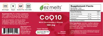 EZ Melts CoQ10 100 mg Tangy Orange - supplement