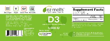 EZ Melts D3 5,000 IU Green Apple - supplement